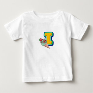Camiseta Para Bebê Eu por Sorvete
