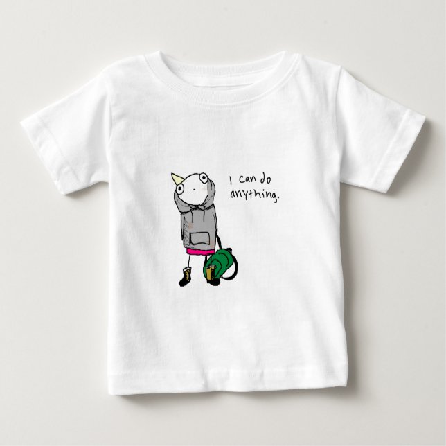 Camiseta Para Bebê Eu posso fazer qualquer coisa (Frente)