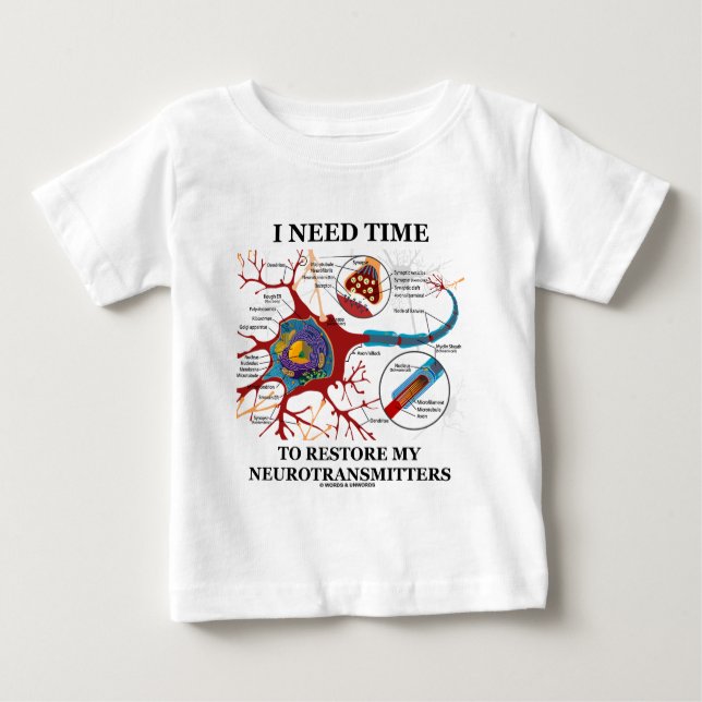 Camiseta Para Bebê Eu preciso a hora de restaurar meus (Frente)