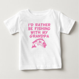Camiseta Para Bebê Eu Preferencialmente De Pescar Com O Meu Avô