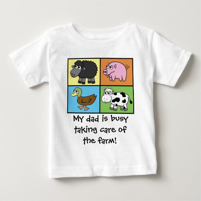 Camiseta Para Bebê Eu Preferencialmente estar a agricultura! (agricul (Frente)