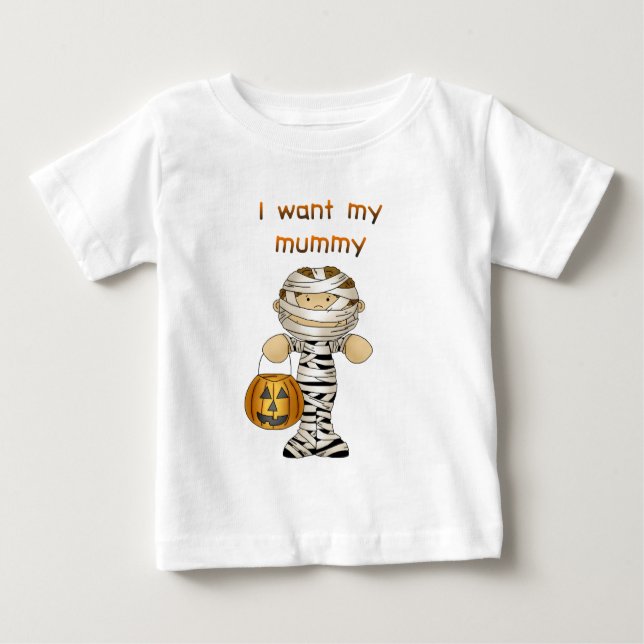 Camiseta Para Bebê Eu quero minha mamã (Frente)