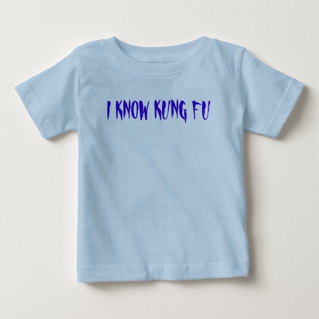 CAMISETA PARA BEBÊ EU SEI KUNG FU (Frente)