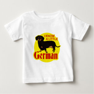 Camiseta Para Bebê Eu sei um pouco alemão