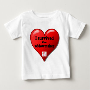 Camiseta Para Bebê Eu Sobrevivi ao Viúvo