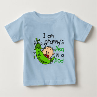 Camiseta Para Bebê Eu sou a ervilha do vovô em um pote