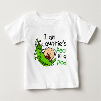 Camiseta Para Bebê Eu sou a Ervilha Um Vagem do Auntie