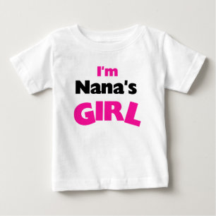 Camiseta Para Bebê Eu Sou a Garota da Nana