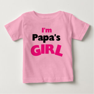 Camiseta Para Bebê Eu sou a garota do papai