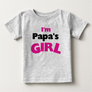 Camiseta Para Bebê Eu sou a garota do papai