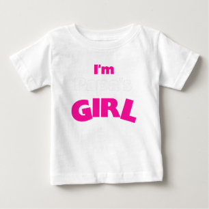 Camiseta Para Bebê Eu sou a garota do papai