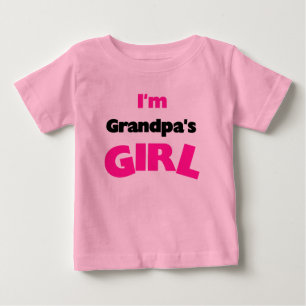 Camiseta Para Bebê Eu Sou a Garota do Vovô