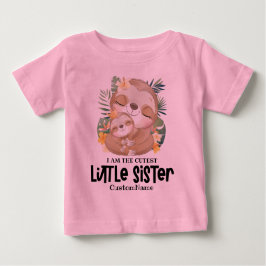 Camiseta Para Bebê Eu sou a Irmãozinha mais bonita do costume