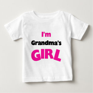 Camiseta Para Bebê Eu sou a menina da avó