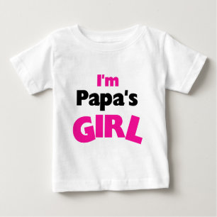 Camiseta Para Bebê Eu sou a menina da papá