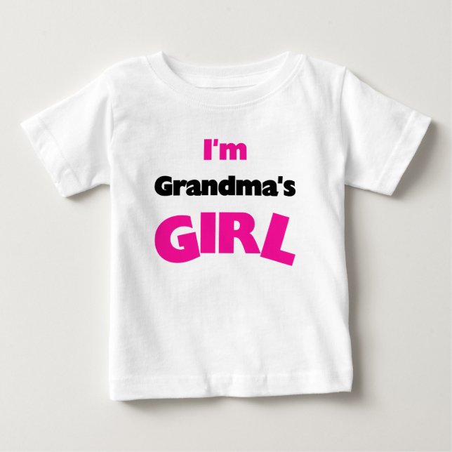 Camiseta Para Bebê Eu Sou a Menina da Vovó (Frente)