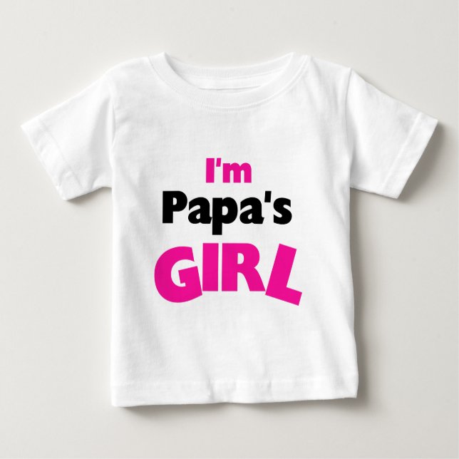 Camiseta Para Bebê Eu Sou a Menina do Papai (Frente)