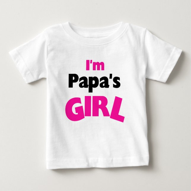 Camiseta Para Bebê Eu Sou a Menina do Papai (Frente)