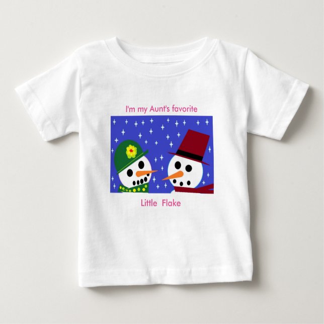 CAMISETA PARA BEBÊ EU SOU A MINHA TIA FAVORITA BABY TEE (Frente)