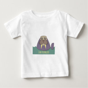 Camiseta Para Bebê Eu sou a morsa