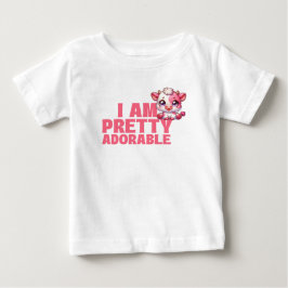 Camiseta Para Bebê Eu Sou Bastante Adorável