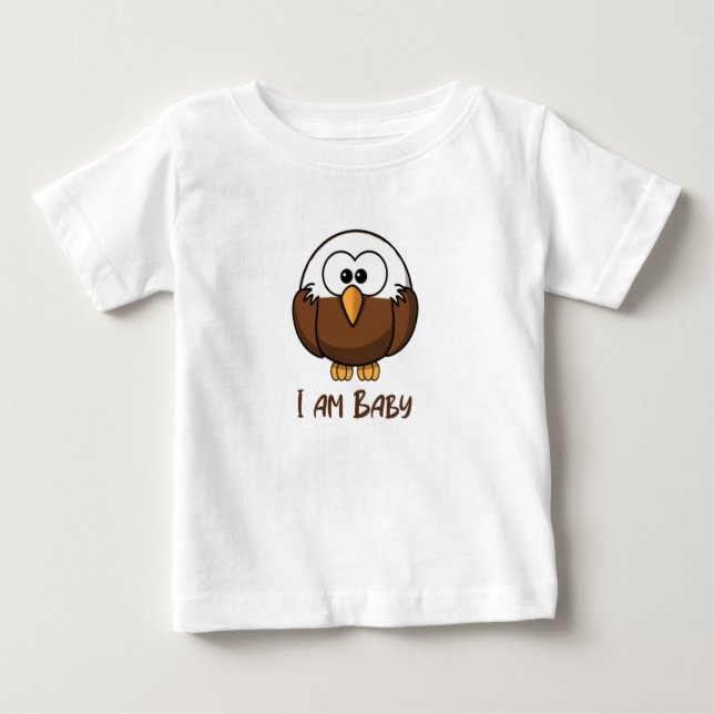 Camiseta Para Bebê Eu sou Bebê Águia (Frente)