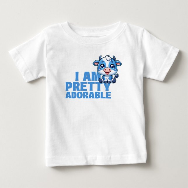 Camiseta Para Bebê Eu Sou Bem Adorável Personalizado (Frente)