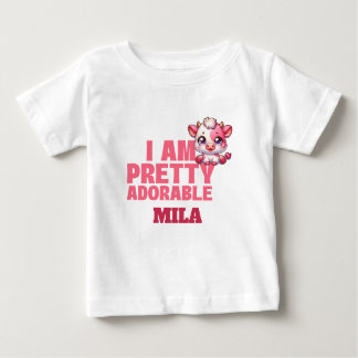 Camiseta Para Bebê Eu Sou Bonito, Personalizado Adorável