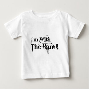 Camiseta Para Bebê Eu sou com a banda!
