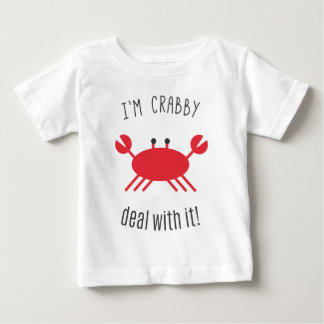 Camiseta Para Bebê Eu sou Crabby, negócio com ele!