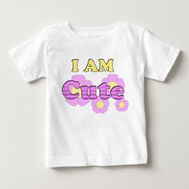 Camiseta Para Bebê Eu sou Fofo (Frente)