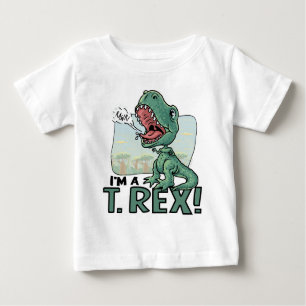 Camiseta Para Bebê Eu sou ideias de um presente de T. Rex Dinossauro