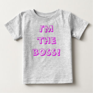 Camiseta Para Bebê Eu sou o chefe!