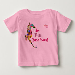 Camiseta Para Bebê Eu sou o chefe - t-shirt dos miúdos