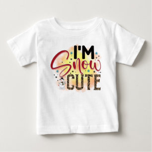 Camiseta Para Bebê Eu sou o Feliz Natal da Neve
