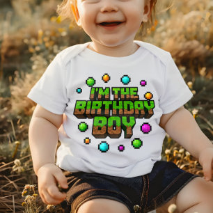 Camiseta Para Bebê Eu Sou o Garoto do Aniversário