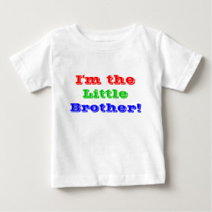 Camiseta Para Bebê Eu sou o irmão mais novo