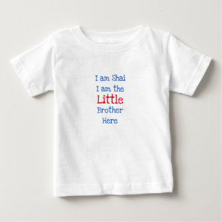 Camiseta Para Bebê Eu Sou o Irmão Mais Novo Personalizado