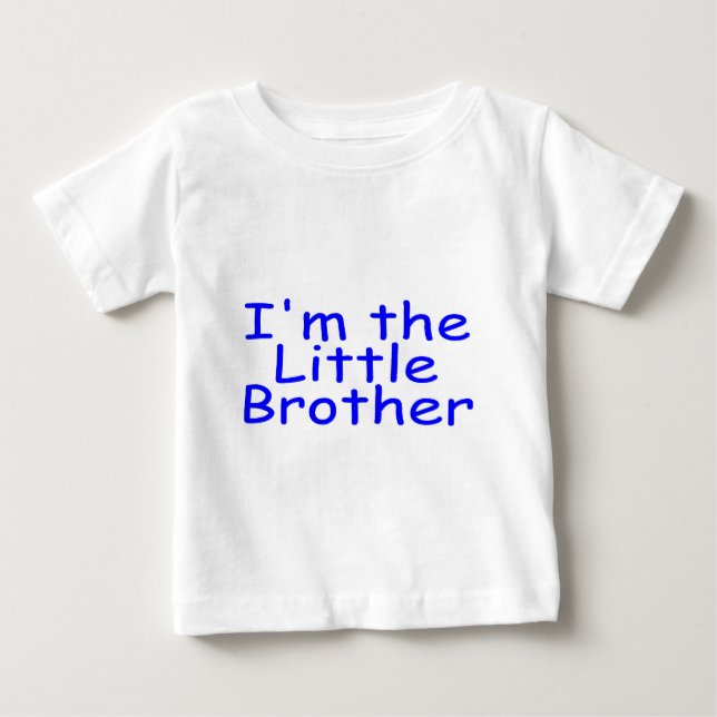 Camiseta Para Bebê Eu Sou O Irmão Pequeno (Frente)