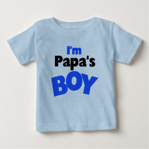 Camiseta Para Bebê Eu sou o menino da papá