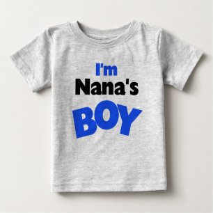 Camiseta Para Bebê Eu sou o menino de Nana