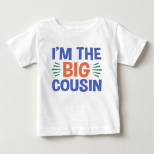 Camiseta Para Bebê Eu sou o primo grande