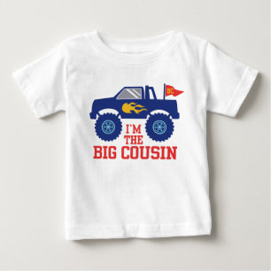 Camiseta Para Bebê Eu sou o primo grande