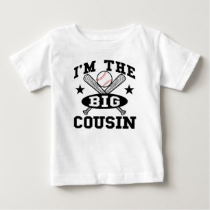 Camiseta Para Bebê Eu sou o primo grande