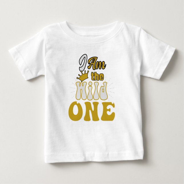 Camiseta Para Bebê Eu sou o selvagem (Frente)