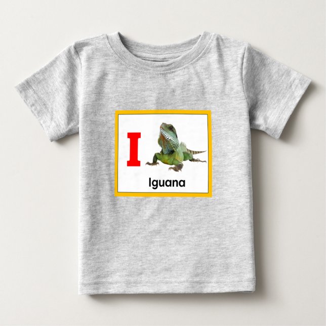 Camiseta Para Bebê Eu sou para Iguana (Frente)