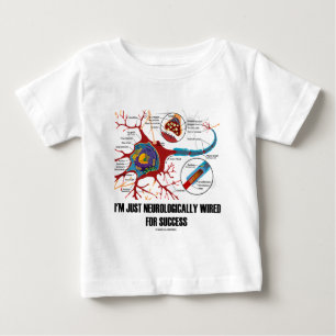 Camiseta Para Bebê Eu sou prendido apenas neurològica para o sucesso