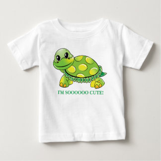 Camiseta Para Bebê "Eu sou SOOOOO BONITO!"  Tartaruga do bebê