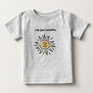 Camiseta Para Bebê Eu sou sua luz do sol