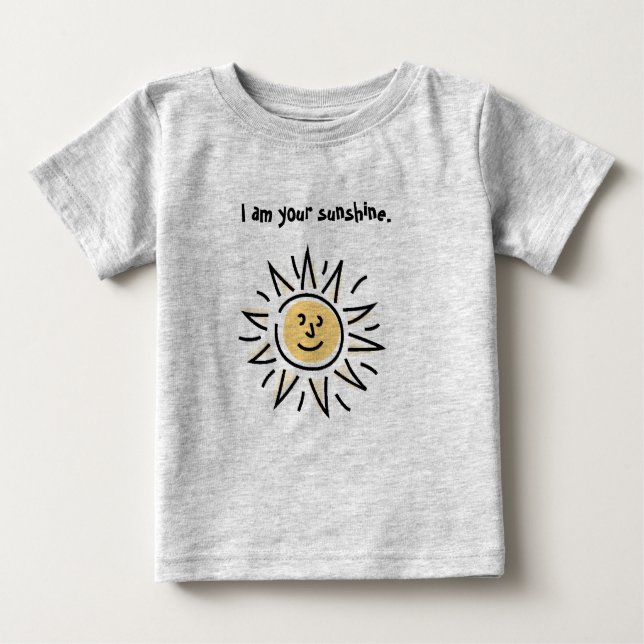 Camiseta Para Bebê Eu sou sua luz do sol (Frente)